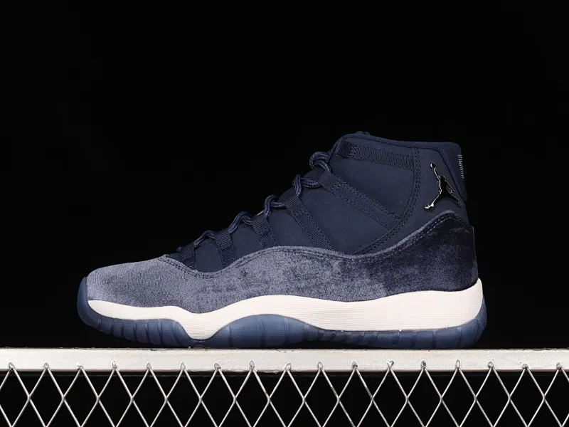 All categories Air Jordan Jordan series basketball shoes Air Jordan 11 pure original version Air Jordan 11 Velvet "Midnight Navy" AJ11 Joe 11 midnight blue AR0715-441
